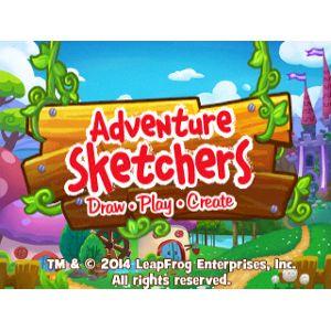 Logo for Adventure Sketchers! Draw, Play, Create Learning Game