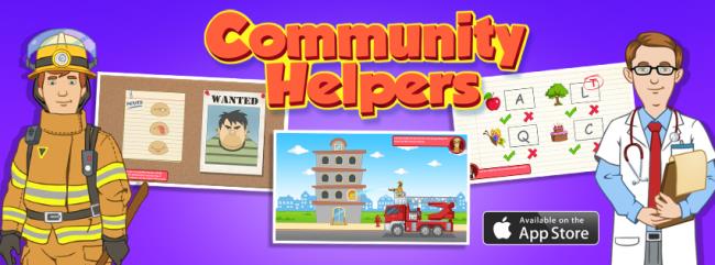 Logo for Community Helpers Play & Learn