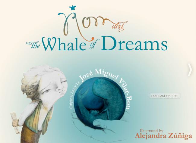 Logo for Rom and the whale of dreams