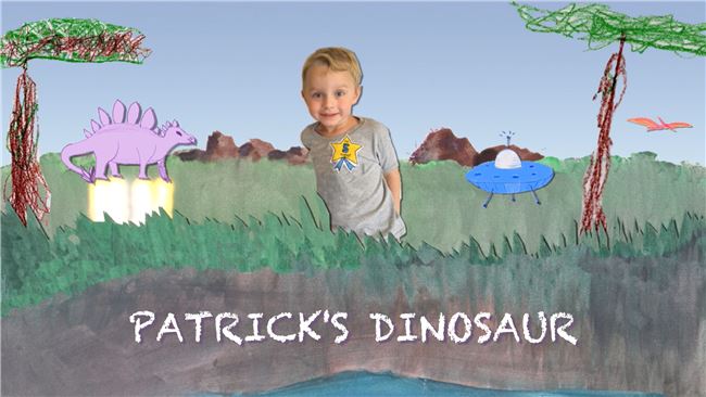 Logo for Patrick's Dinosaur: Aliens & Diggers
