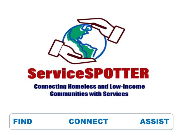 Logo for Service SPOTTER App: Connecting Homeless and Low-income Communities with Services