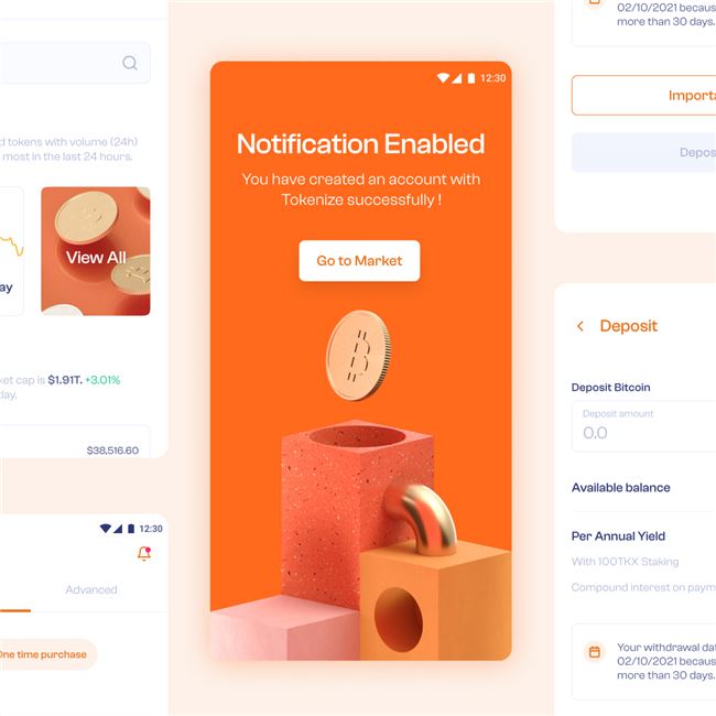 Logo for Tokenize Digital Currency Trading Platform