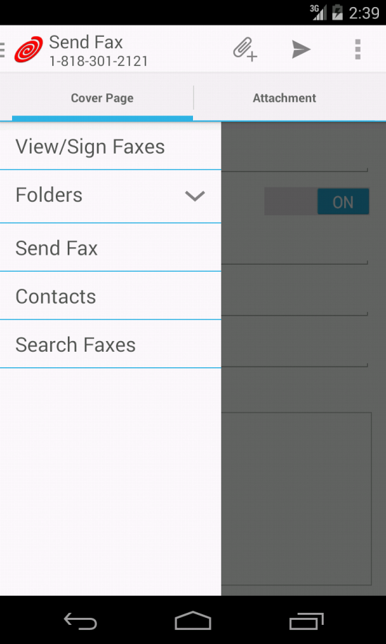 Logo for eFax