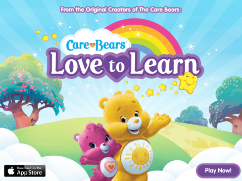 Logo for Care Bears Love to Learn App