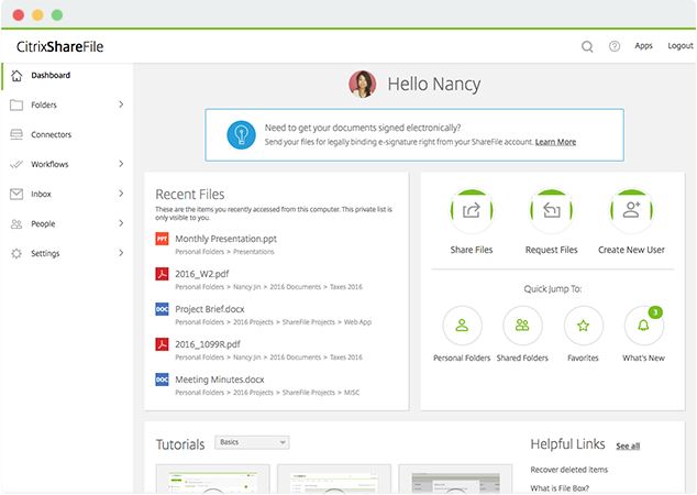 Logo for Citrix ShareFile
